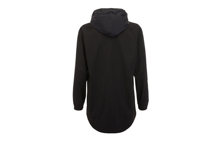 Men's Y-3 Wool Sateen Track Top hooded raglan sleeve Long Sleeves Sports Jacket Black FJ0452