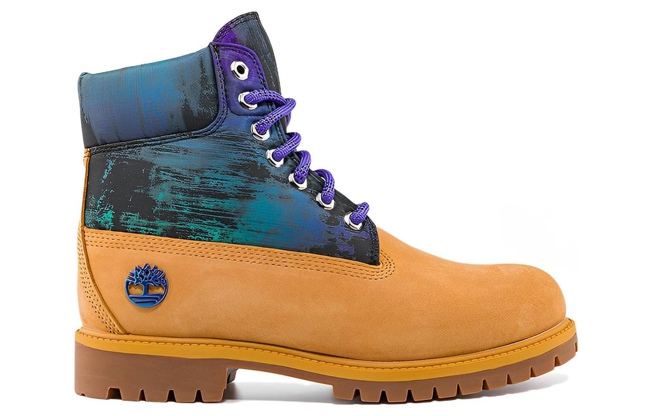 Timberland Heritage 6 Inch Waterproof Boot 'Wheat Nubuck with Print' A2M5V