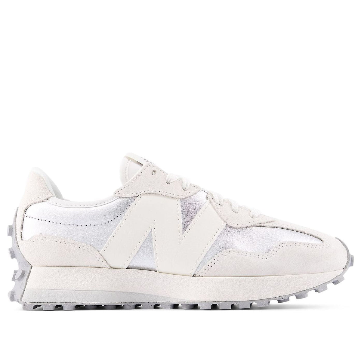 (WMNS) New Balance 327 'Metallic Silver Sea Salt' WS327GLA