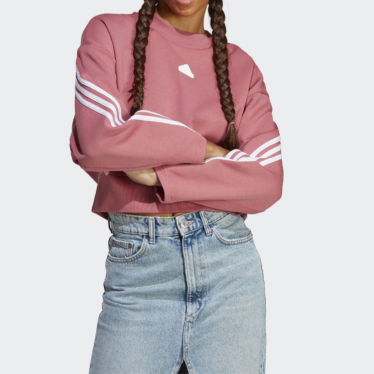 (WMNS) adidas Future Icons 3-Stripes Sweatshirt 'Rose' IB8498