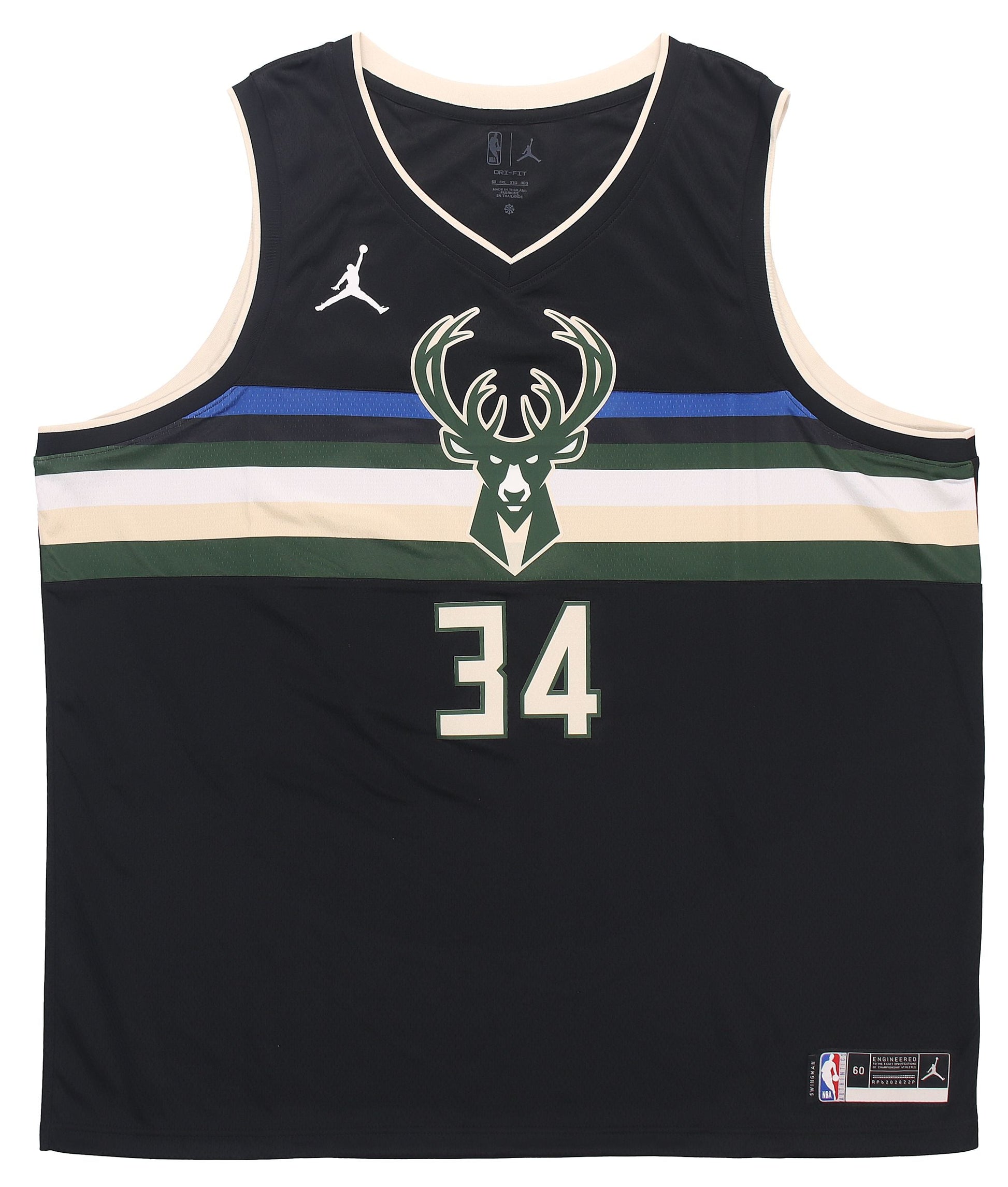 Air Jordan NBA Milwaukee Bucks Statement Edition Swingman Jersey 'Giannis Antetokounmpo 34' CV9484-010
