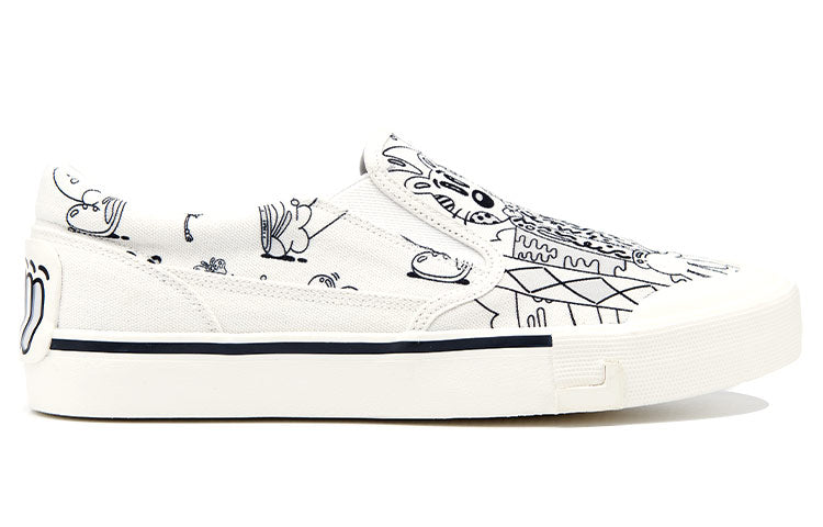 (WMNS) Li-Ning Boogle x Steven Harrington Skate Shoes 'White Black' AECR072-3
