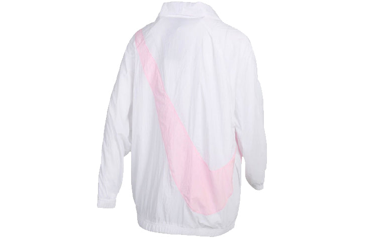 (WMNS) Nike Big Swoosh Jacket 'White Pink' DA0981-100
