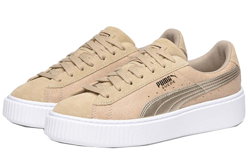 (WMNS) PUMA Suede Platform Safari Khaki 364594-01