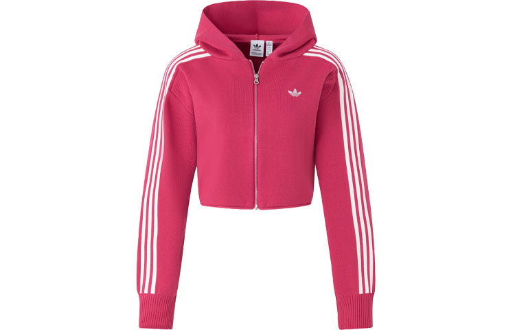 (WMNS) adidas Originals Premium Zipper Hoodie Asia Sizing 'Pink' JI7063