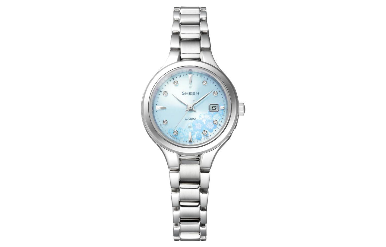 CASIO Fully Automatic Calendar Metallic Strap Waterproof Solar Energy Quartz Watch Solar Powered SHW-7000LTD-2AJR