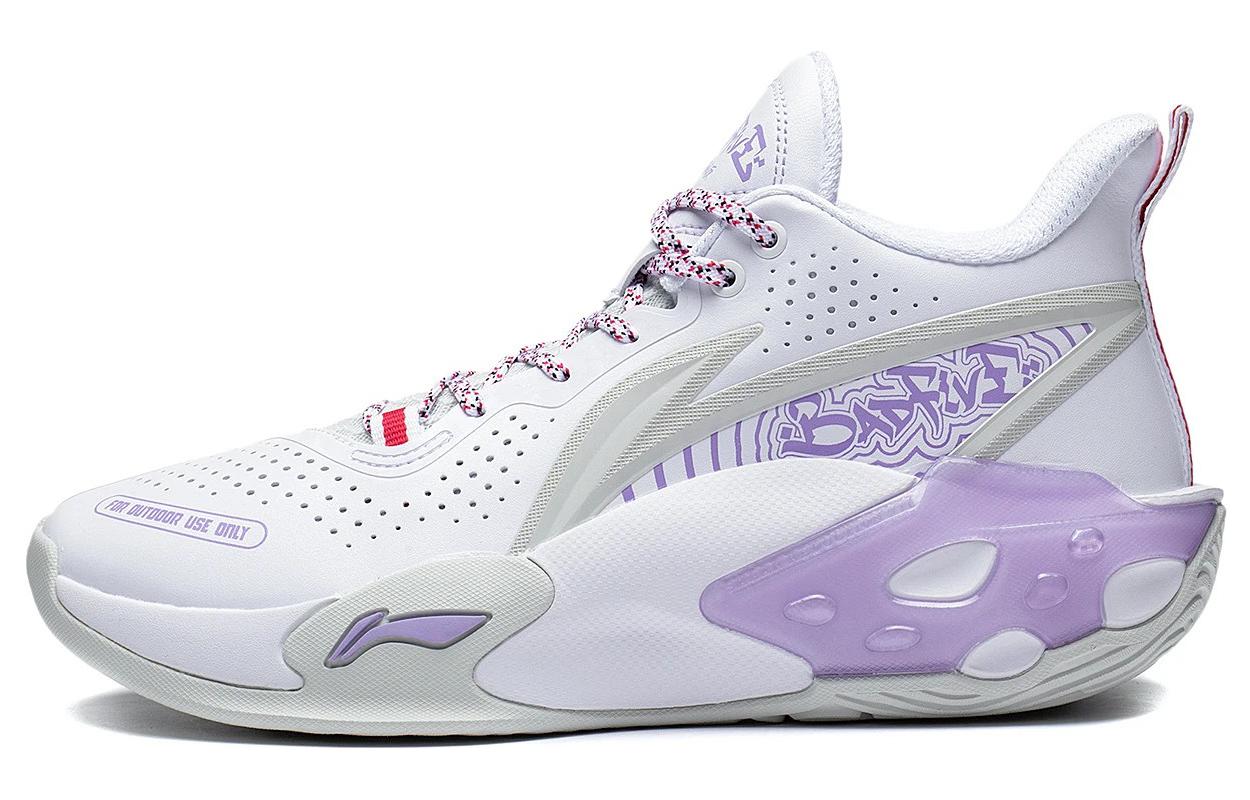 Li-Ning BADFIVE V2 Mid 'White Purple' ABFS009-4