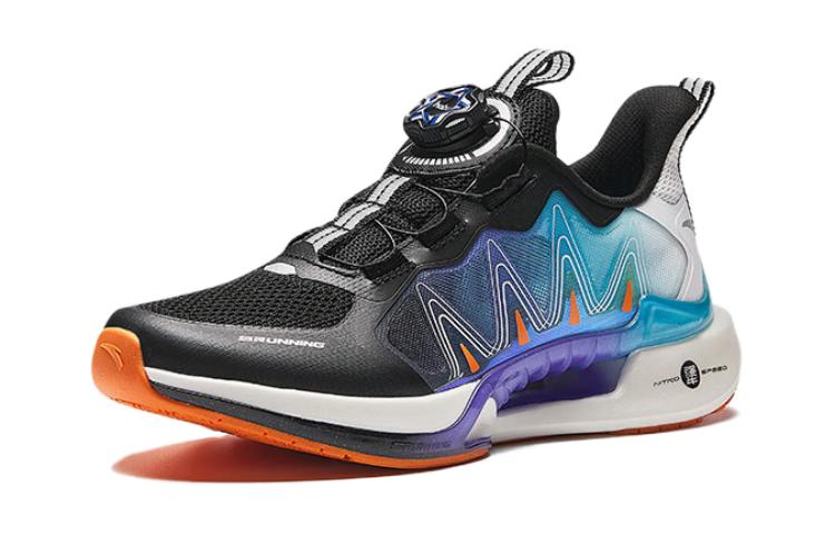 (GS) ANTA Running Series Sneakers 6.0 'Black Purple Blue' 312425517-5