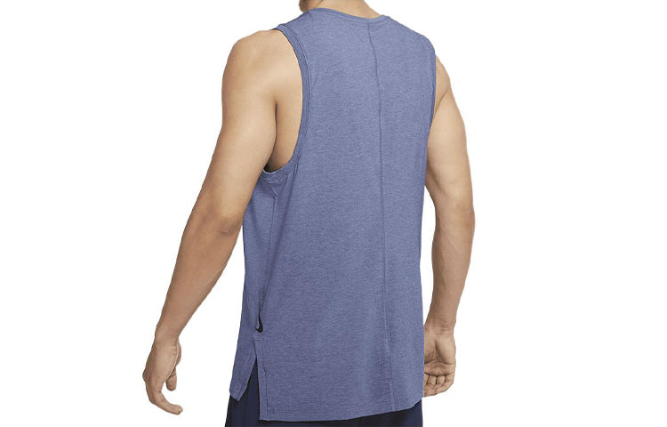 Men's Nike Solid Color Gym Running Training Sports Blue Gray Vest BV4037-410