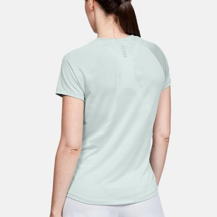 (WMNS) Under Armour Qualifier HexDelta Round-neck Tee Green 1326504-189