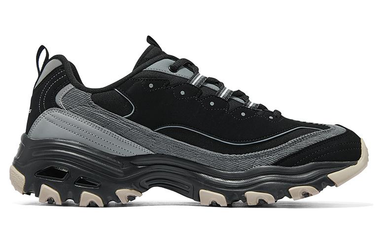 Skechers D'lites 1.0 Marathon Running Shoes 'Black Grey' 894265-BKGY