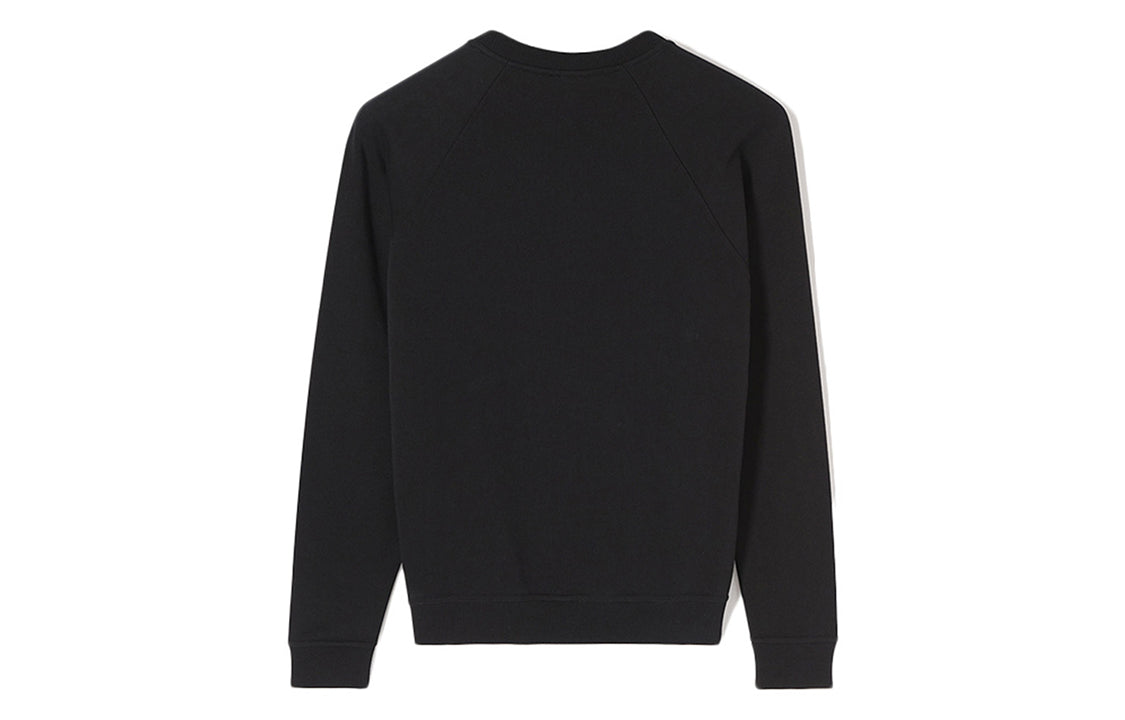 KENZO Cotton Embroidered Tiger Head Round Neck Long Sleeves Black F762SW7144XD-99