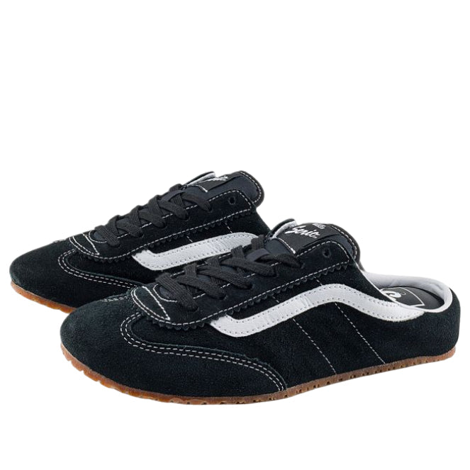 (WMNS) Vans Super Lowpro Mule 'Black White' VN000EEWBA2