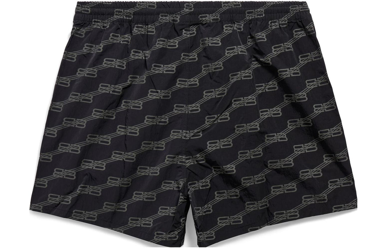 Balenciaga SS23 Logo Swimwear Shorts 'Black' 6983194C0B21062