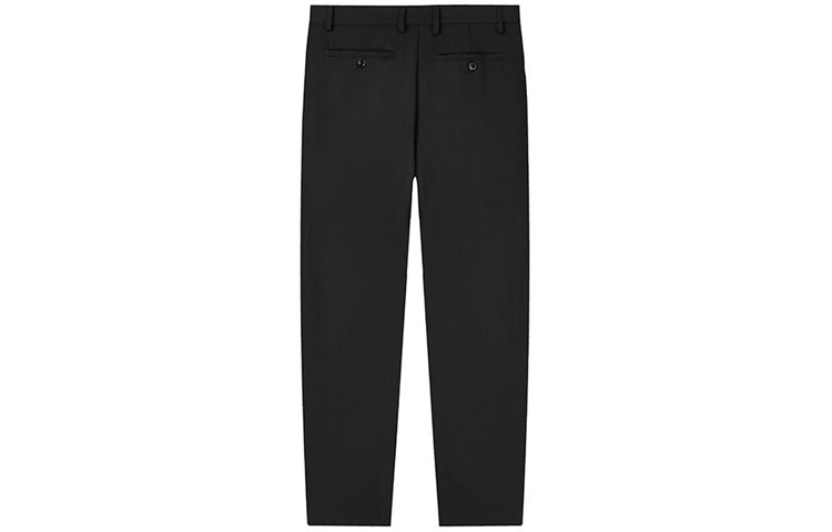FILA Solid Color Straight Casual Breathable Long Pants Black F11M132657F-BK
