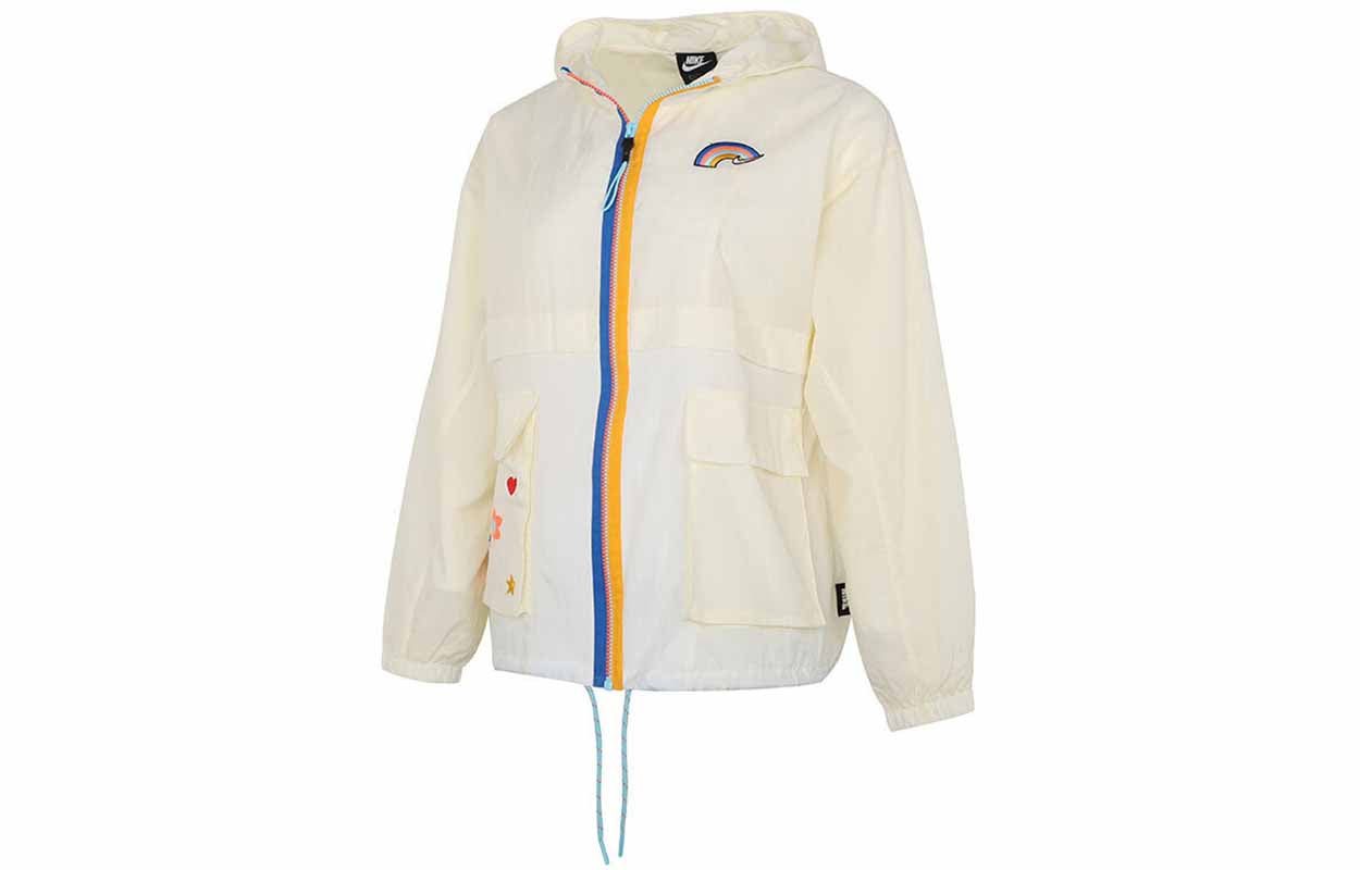 (WMNS) Nike Nsw Icon Clash Jacket SS22 Athleisure Casual Sports Hooded Jacket Autumn Light Yellow DJ5375-111
