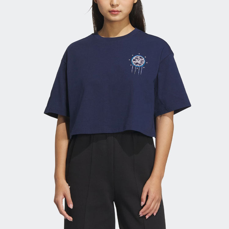 (WMNS) adidas Originals Toc Graphic T-Shirt 'Navy' IP1757