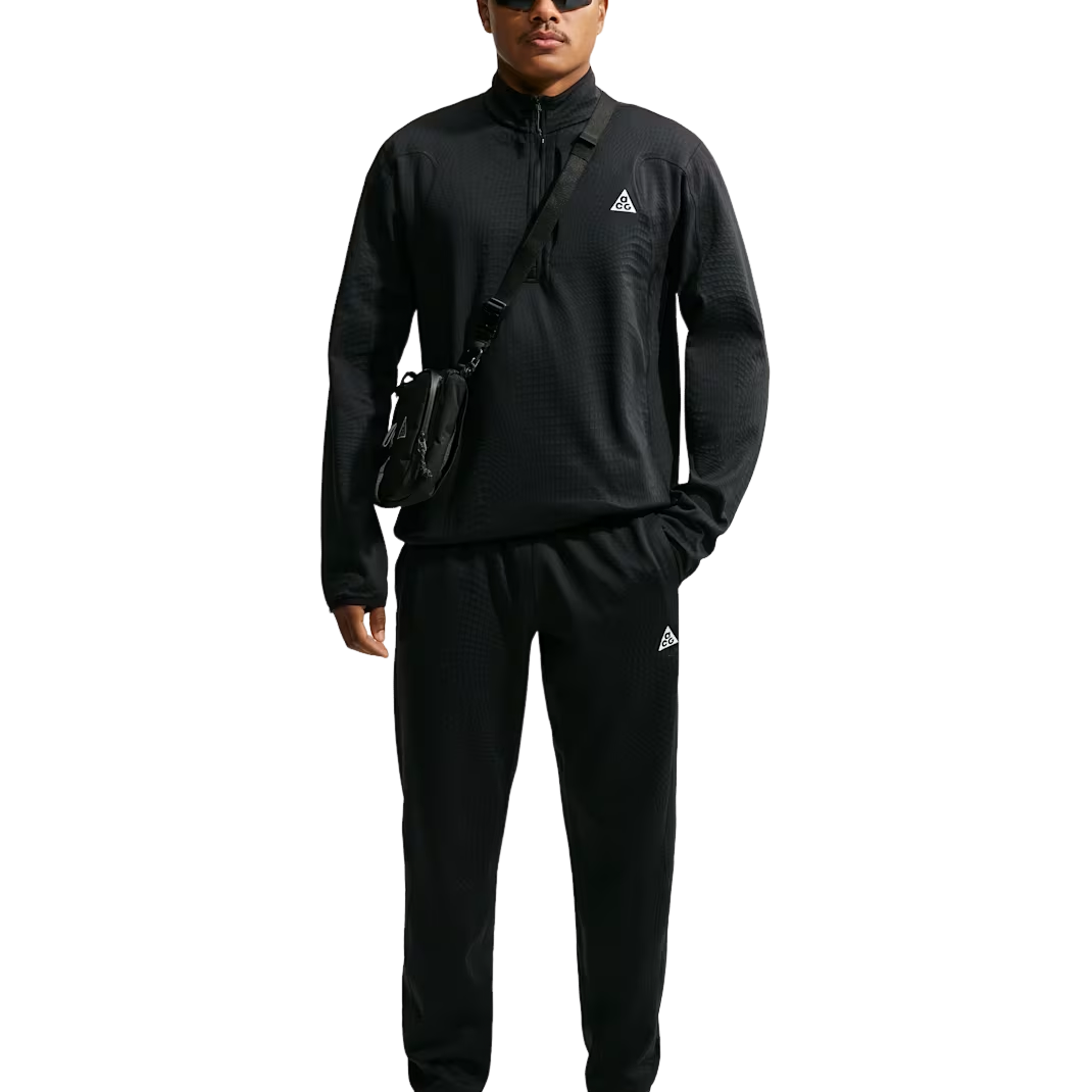 Nike x ACG Wolf Grid Therma-FIT 1 2-Zip T-Shirt 'Black Summit White' IM4233-010