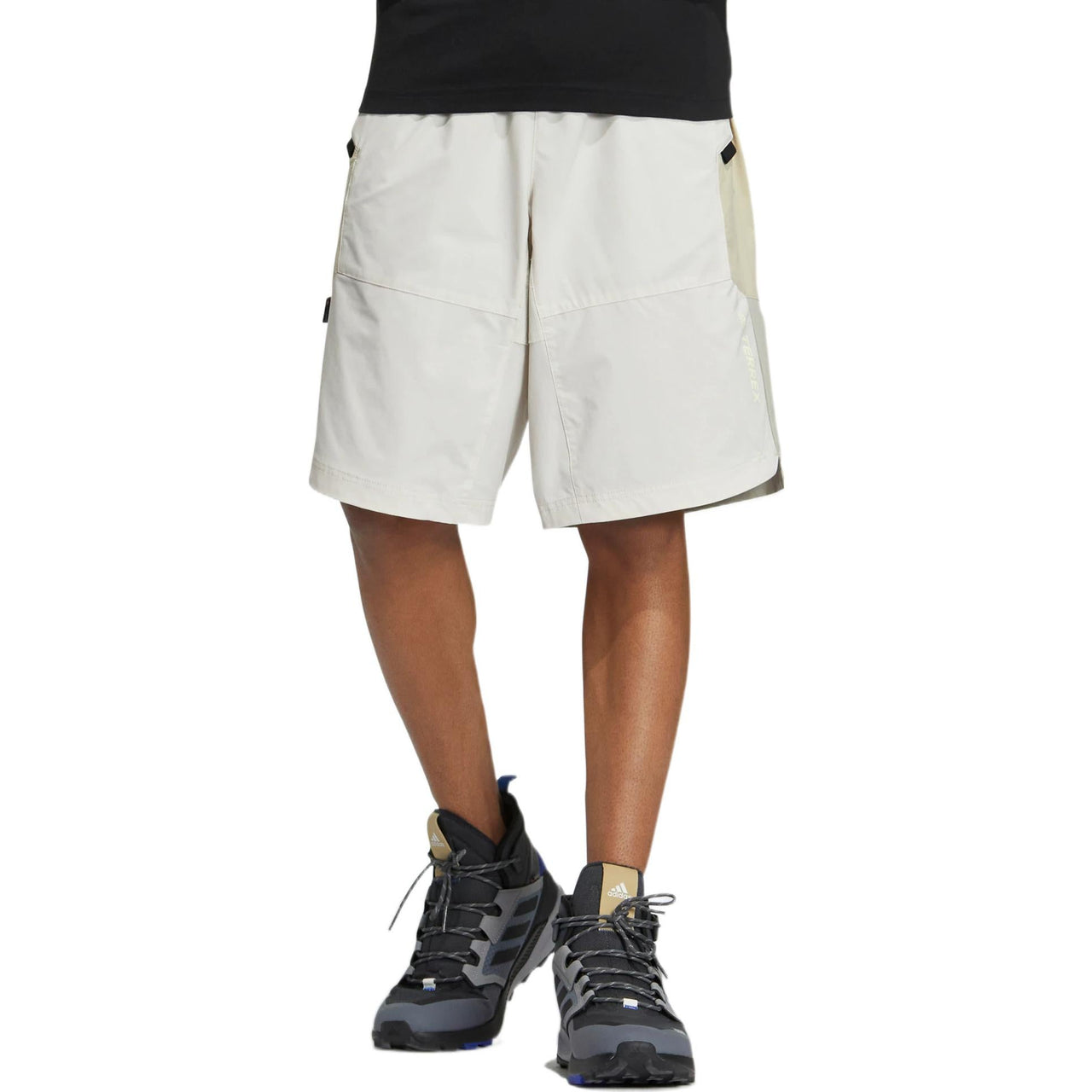 Men's adidas Terrex Colorblock Straight Outdoor Sports Shorts White HI3035