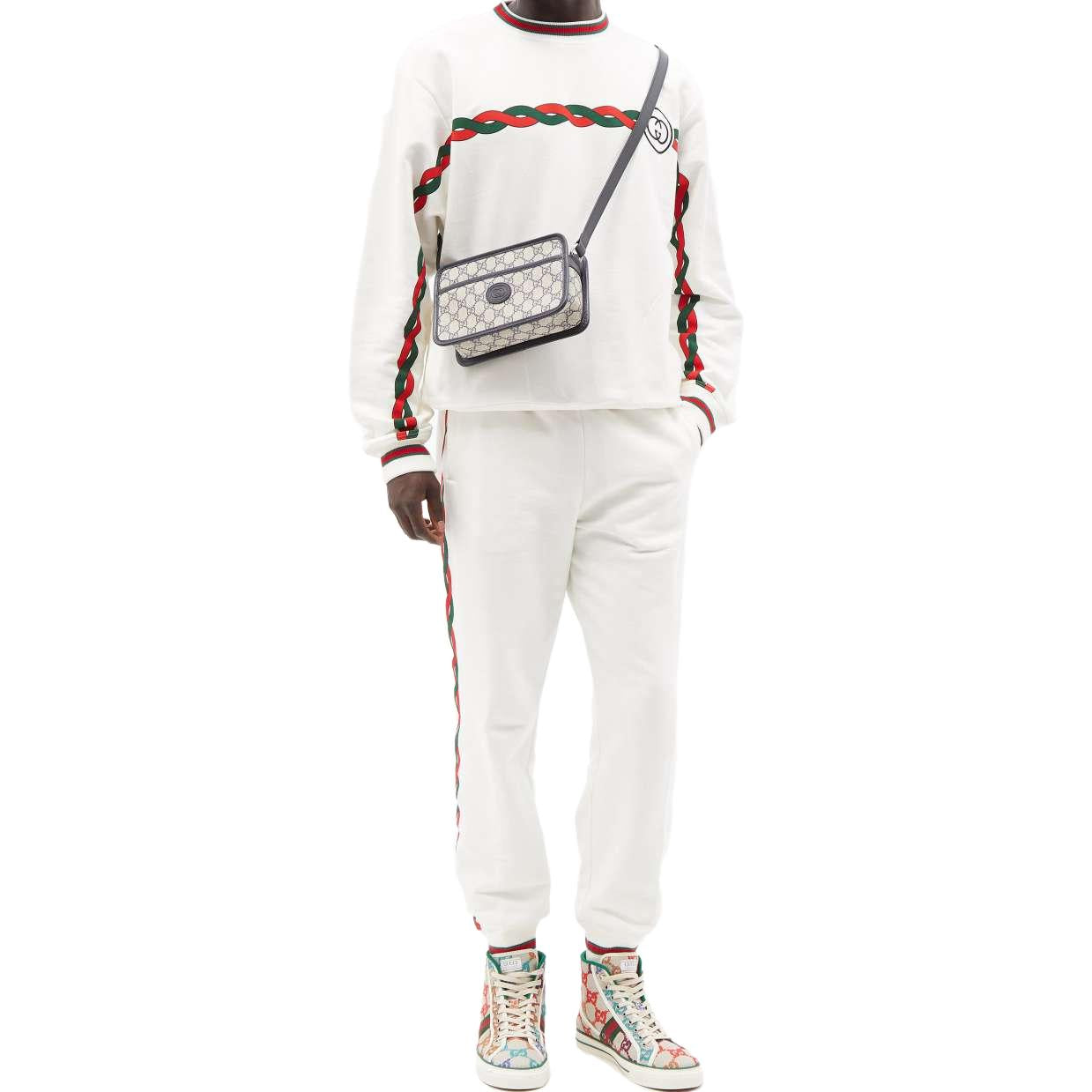 Gucci Cotton Sweatshirt With Interlocking G 'White' 692351-XJD7R-9125