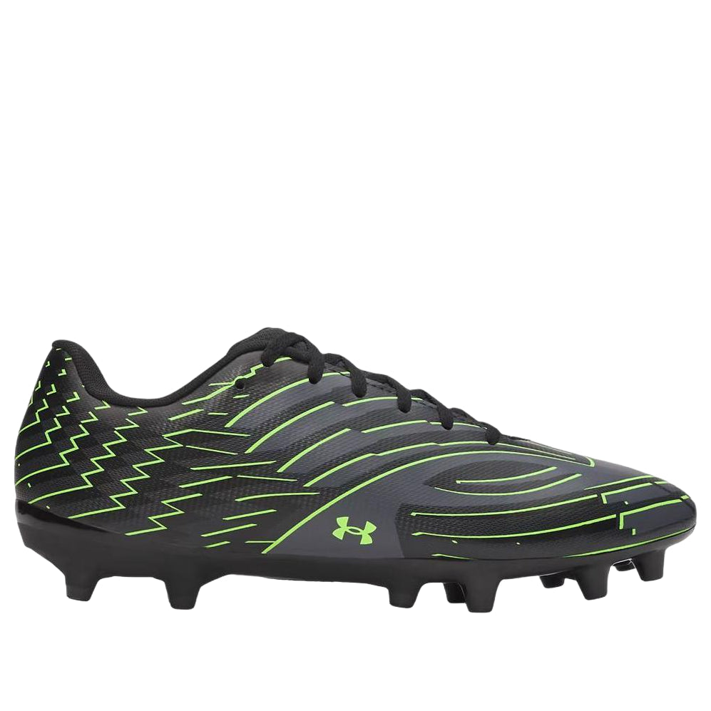 Under Armour Shadow Club 4 FG 'Black Titan Gray Hyper Green' 6006232-001