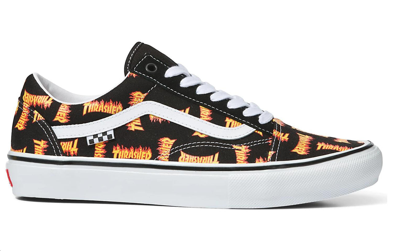 Vans Thrasher x Skate Old Skool 'Allover Thrasher Flame Logo' VN0005W0BML