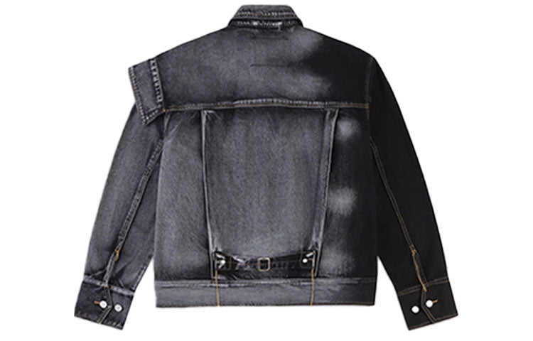 Levis x Series Crossover Casual Cozy Denim Jacket Black Gray A1050-0000