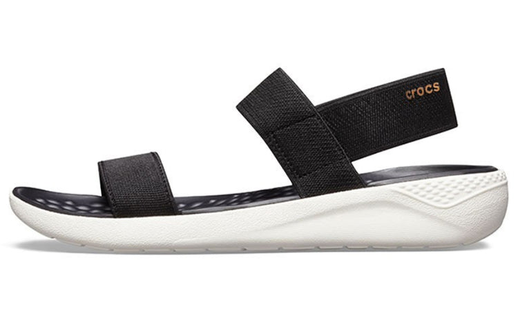 (WMNS) Crocs LiteRide Fashion Black Sandals 205106-066