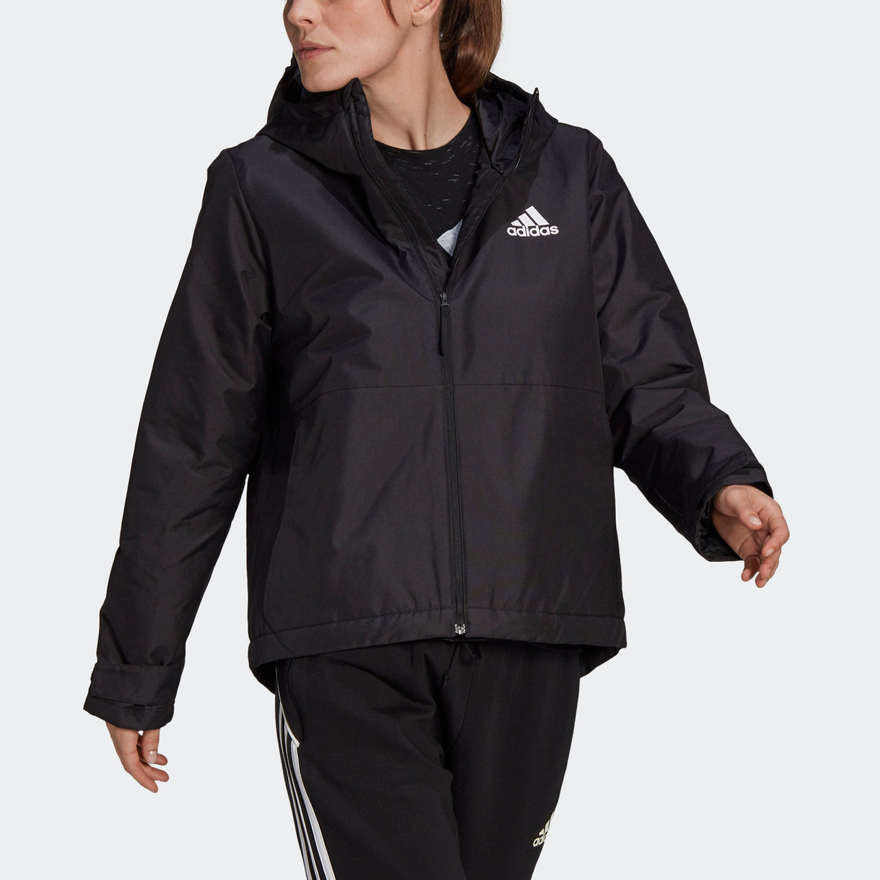 (WMNS) adidas BSC Sturdy Thermal Jacket 'Black' GN3238