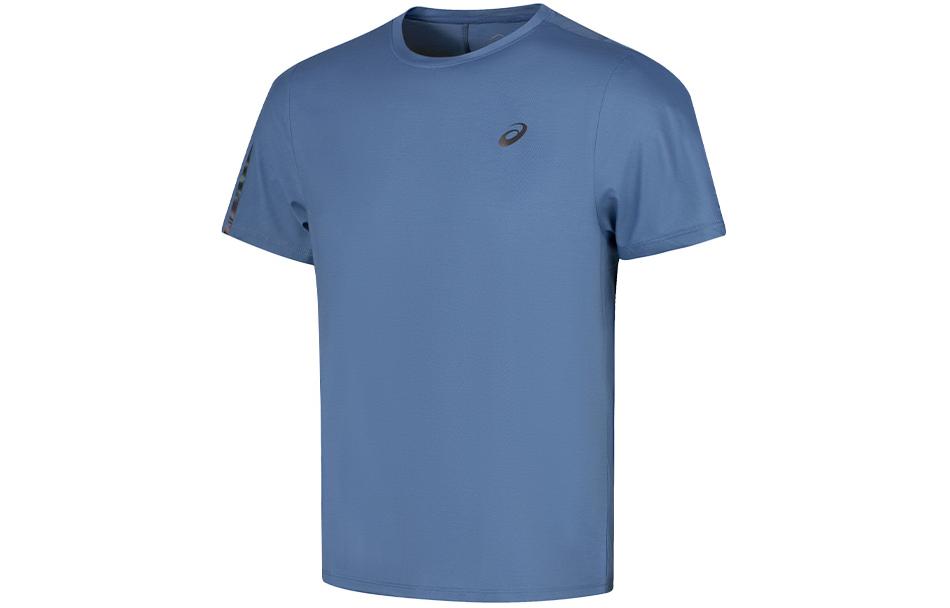 ASICS LITE-SHOW Short Sleeved Running Top Asia Sizing 'Blue Expanse' 2011D069-400