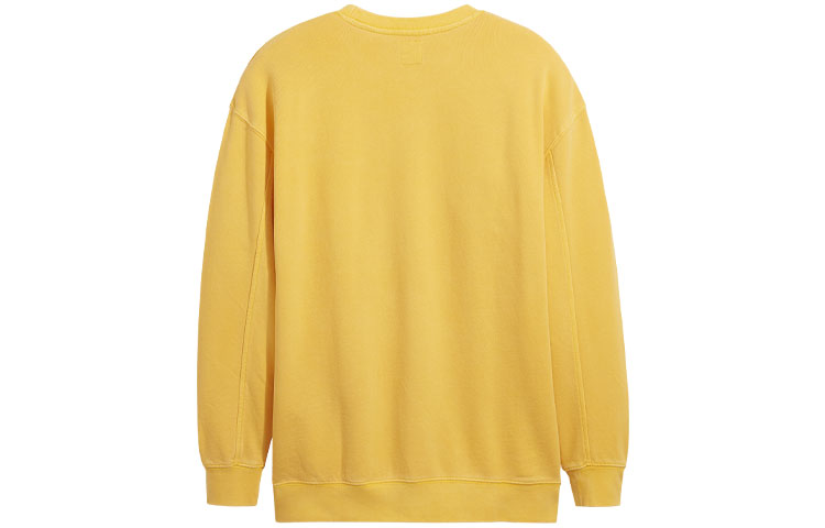 (WMNS) Levi's x Peanuts Printing Round-neck Swea Yellow 77376-0005