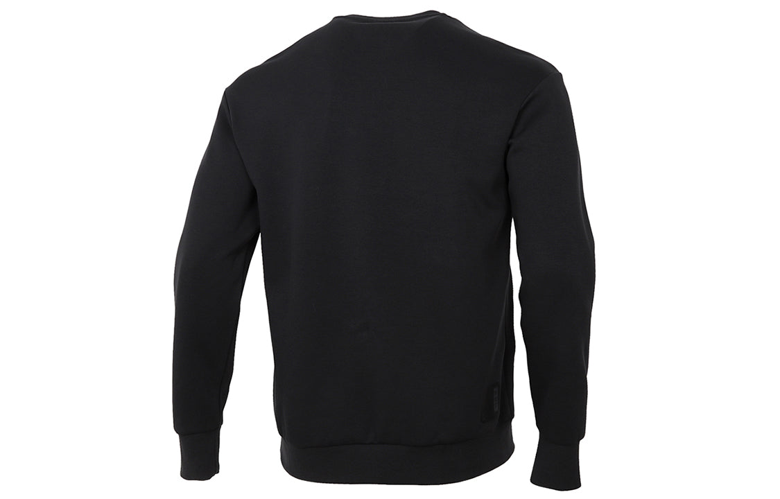 adidas Wj Swt Logo Printing Sports Round Neck Pullover Black GP0918