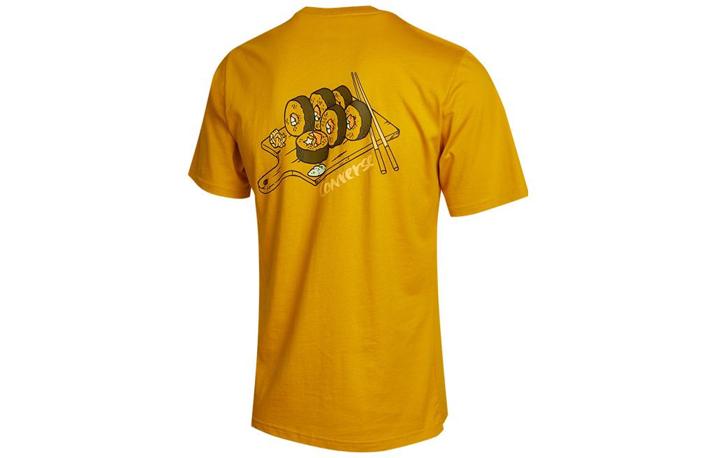 Converse Sushi Graphic Short Sleeve Pocket T-Shirt 'Yellow' 10022855-A03