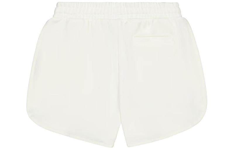 (WMNS) New Balance High-Rise Shorts With Placement Brand Logo 'White' AWS41336-CIC