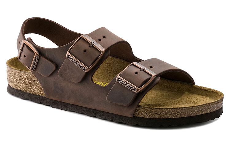 Birkenstock Milano Oiled Leather Narrow Fit 'Habana' 0034873