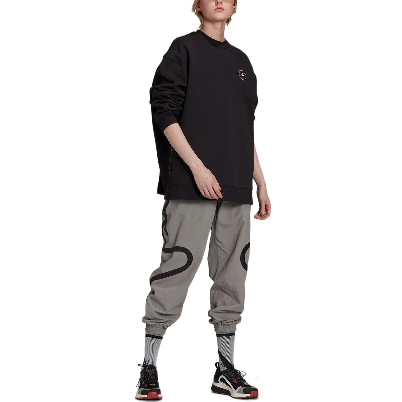 (WMNS) adidas by Stella McCartney SC Sweatshirt 'Black' GU9407