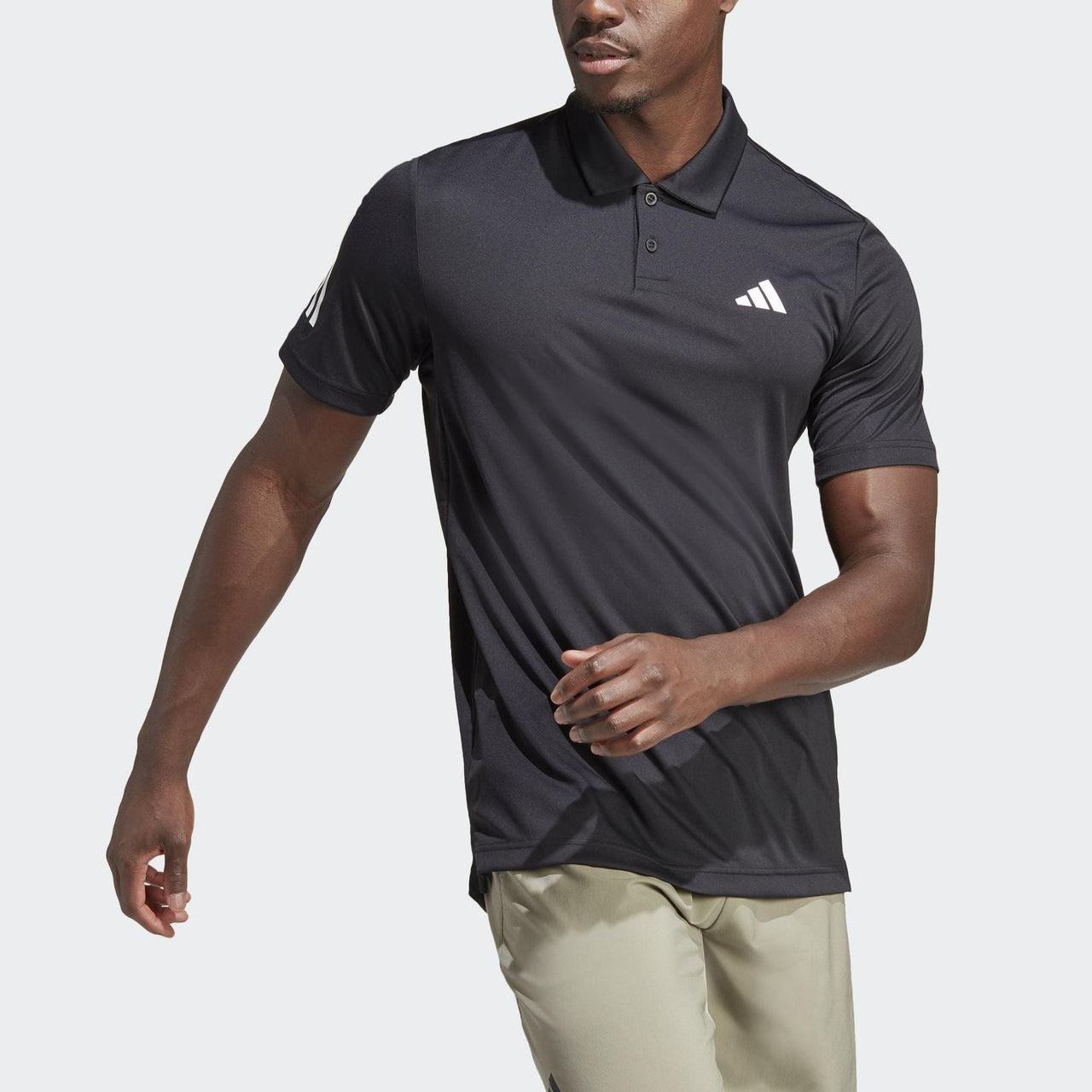 adidas Club 3-Stripes Tennis Polo Shirt 'Black' HS3269