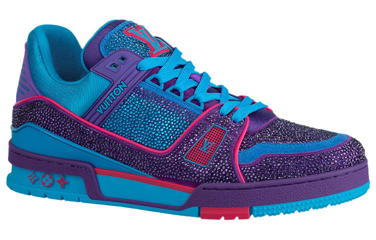 LOUIS VUITTON Trainers 'Blue Purple with Crystals' 1A9JWH
