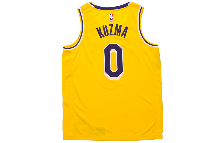 Nike Los Angeles Lakers Kyle Kuzma Swingmen Jersey Yellow AA7099-735