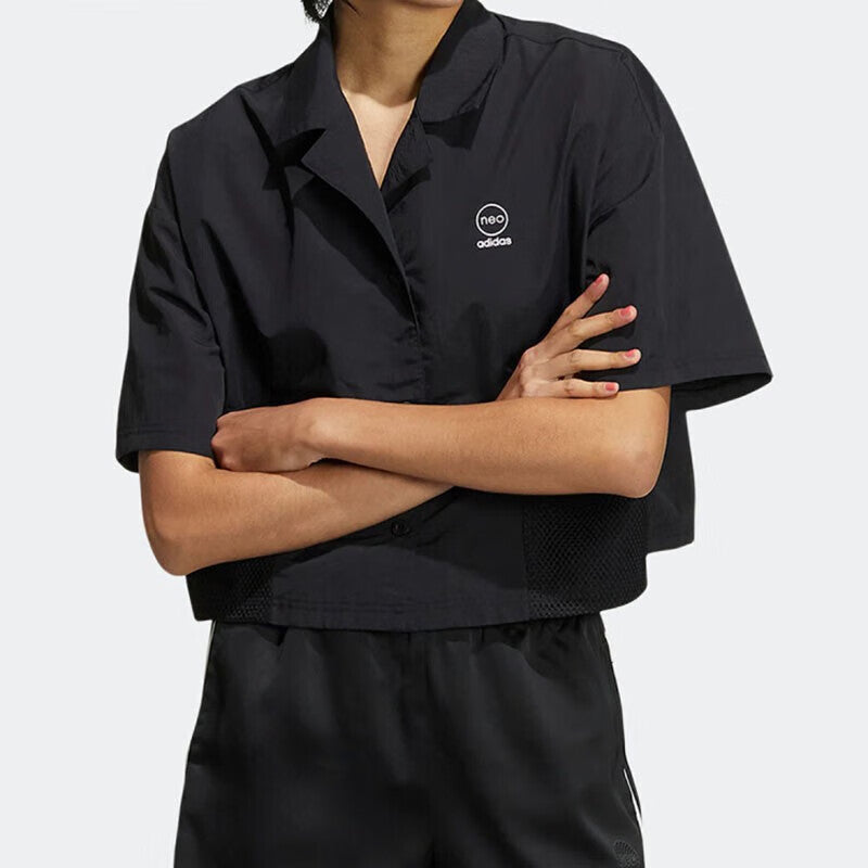 (WMNS) adidas Neo Util T-Shirts 'Black' IB8891