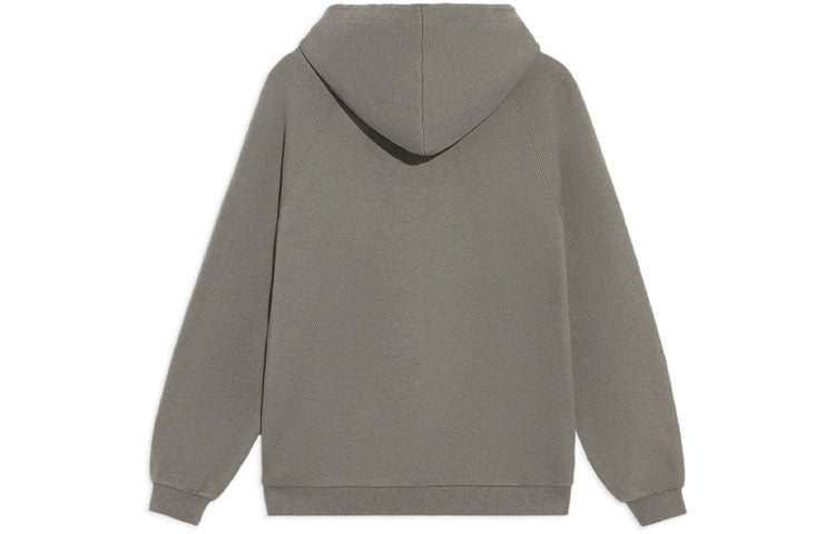 Li-Ning Vital Series Logo Embroidered Sports Pullover Hoodie 'Grey' AWDS232-2