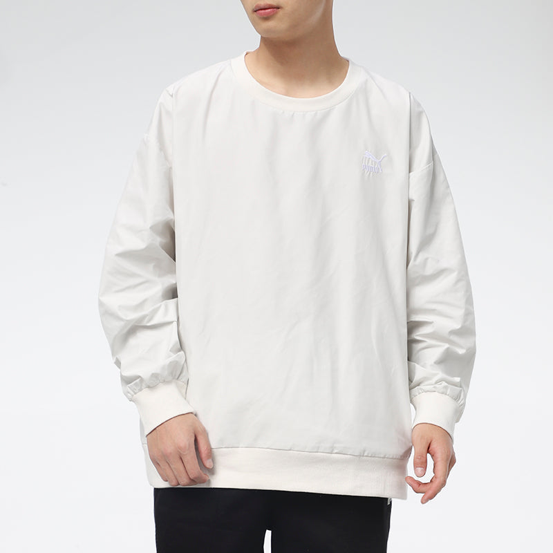 PUMA Classic Woven Crew Sweatshirt 'White' 530004-05