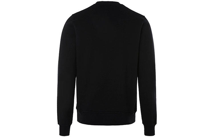 Men's DIOR FW21 Alphabet Embroidered Long Sleeves Pullover Black 333J666-W5864-980