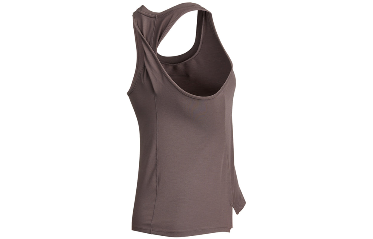(WMNS) Nike One Luxe Df Std Tw Tnk Causual Ventilate Sports Vest Brown DD4909-202