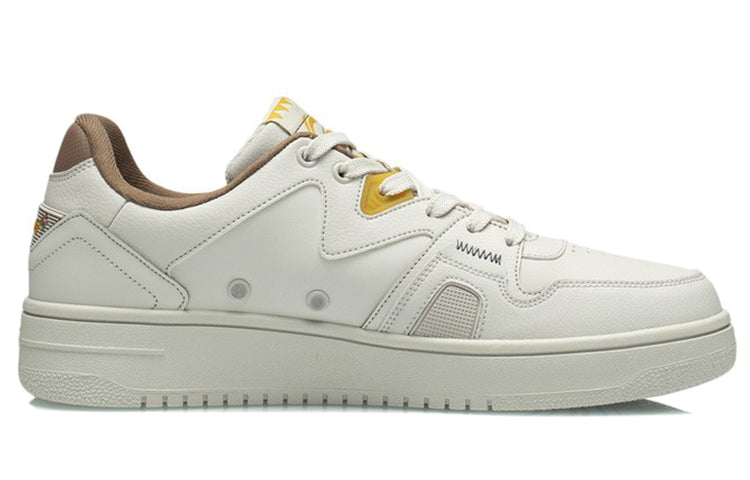 Li-Ning Sports Fashion Skateboarding 'White Yellow' AGCR317-4