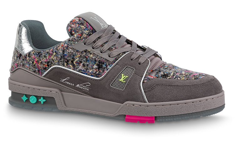 LOUIS VUITTON LV Trainers 'Grey with Colorful Mesh' 1A998B
