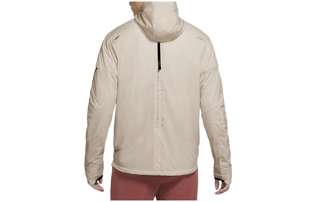 Men's Nike Solid Color Breathable Running Training Athleisure Casual Sports Jacket Light Brown CU7890-104