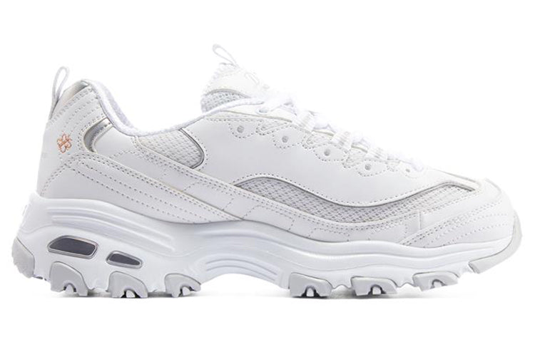 (WMNS) Skechers D'Lites 1.0 'White' 896155-WHT