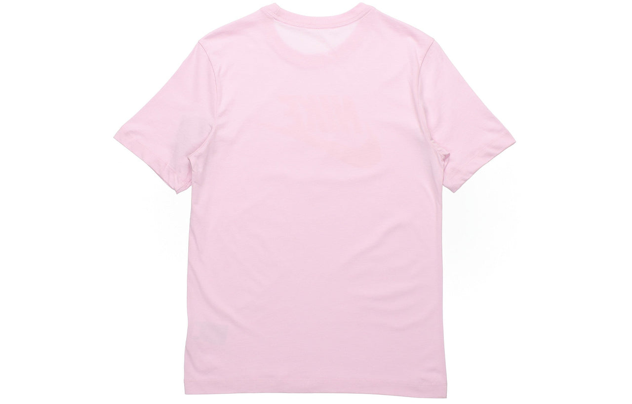 Nike Sportswear Classic Logo Printing Round Neck Short Sleeve Pink Red Pinkred AR5005-663
