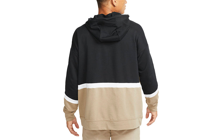 Men's Nike Logo Printing Colorblock Pullover Khaki DD1904-247